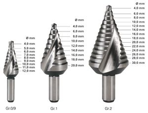 Rotec HSS Trappenboren S.P. Nr.0/9 4,0-12,0 - 4260001