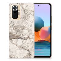 Xiaomi Redmi Note 10 Pro TPU Siliconen Hoesje Marmer Beige - thumbnail