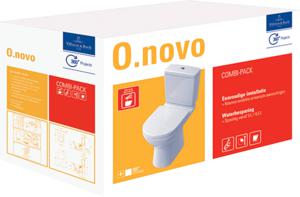 Villeroy & Boch O.Novo combipack duobloc +sofclose+quickrel.zitt.ceramic+ Wit