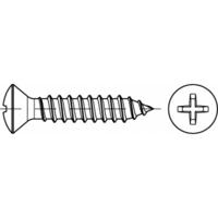 TOOLCRAFT TO-5433264 Bolverzonken plaatschroeven 50 mm Kruiskop Phillips Staal Galvanisch verzinkt 250 stuk(s)