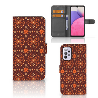 Samsung Galaxy A33 5G Telefoon Hoesje Batik Brown - thumbnail