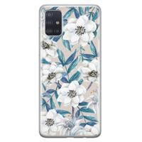 Samsung Galaxy A51 siliconen telefoonhoesje - Touch of flowers