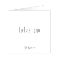 Wenskaart • Liefste oma - thumbnail