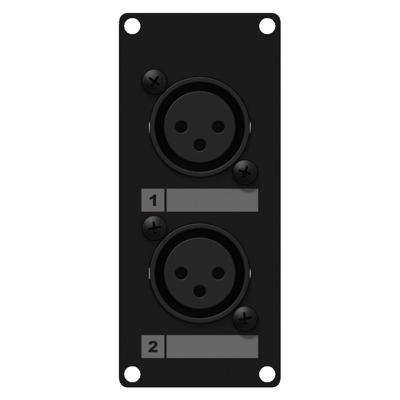 Caymon CASY125/B 2x XLR female naar terminal plaatje 1 space