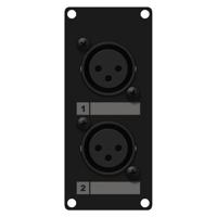 Caymon CASY125/B 2x XLR female naar terminal plaatje 1 space