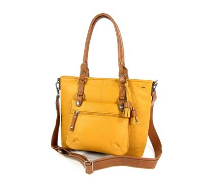 handtas schoudertas met afneembare clutch CHAMONIX curcuma