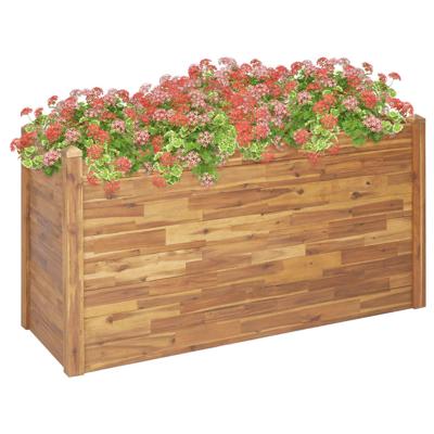 vidaXL Plantenbak verhoogd 160x60x84 cm massief acaciahout vidaXL Plantenbak verhoogd 160x60x84 cm massief acaciahout