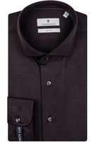 Thomas Maine Tailored Fit Jersey shirt Marine, Effen