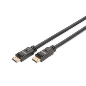 Digitus AK-340105-150-S DisplayPort-kabel DisplayPort Aansluitkabel DisplayPort-stekker, DisplayPort-stekker 15.00 m Zwart Afgeschermd, Afscherming totaal,