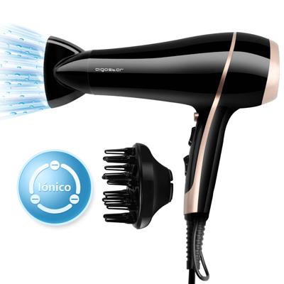 Aigostar Lora 33LNK - Ionische Föhn 2400 Watt Haardroger met diffuser, Zwart, DC Aigostar Lora 33LNK - Ionische Föhn 2400 Watt Haardroger met diffuser, Zwart, DC