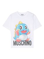 Moschino Kids t-shirt en coton à imprimé graphique - Blanc