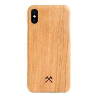 Woodcessories - Case compatibel met iPhone X/Xs gemaakt van echt hout- EcoSlim Case (Kersen)