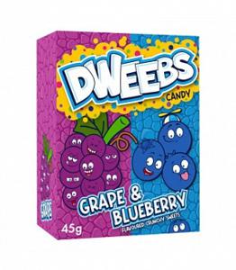 Dweebs candy Dweebs - Grape & Blueberry 45 Gram