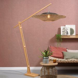 GOOD&MOJO Vloerlamp Kalimantan Bamboe, 207cm - Naturel