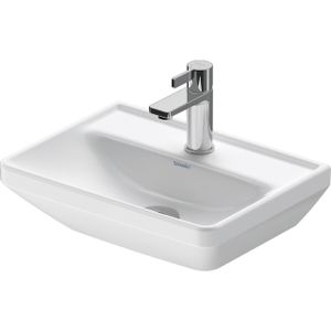 Duravit D-Neo Fonteinbak 45x33.5x13cm 1 kraangat rechthoek Keramiek Wit 0738450041