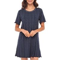 Lady Avenue Short Sleeve Bamboo Nightdress * Actie * - thumbnail