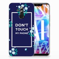 Huawei Mate 20 Lite Silicone-hoesje Flowers Blue DTMP - thumbnail