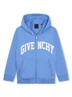 Givenchy Kids veste en coton mélangé imprimé - Bleu