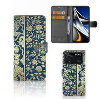 Xiaomi Poco X4 Pro 5G Hoesje Beige Flowers - thumbnail