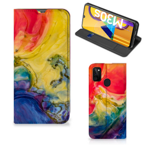 Bookcase Samsung Galaxy M30s | M21 Watercolor Dark