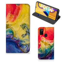 Bookcase Samsung Galaxy M30s | M21 Watercolor Dark