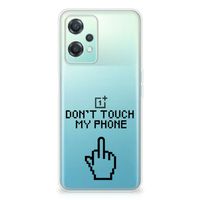 OnePlus Nord CE 2 Lite Silicone-hoesje Finger Don't Touch My Phone - thumbnail