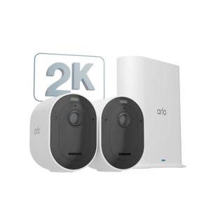 ARLO Pro 5 Spotlight Security Camera with 2x Camera Kit VMC4260P-100EUS IP-Bewakingscameraset WiFi Met 2 cameras 2688 x 1520 Pixel