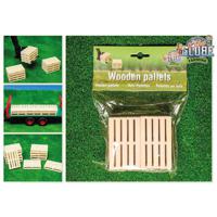 Kids Globe Houten Pallets 6 Stuks 1:16 8,5x5,5x1,3cm - thumbnail