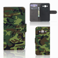Samsung Galaxy J3 2016 Telefoon Hoesje Army Dark