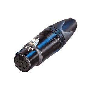 Neutrik NC6FXX-B Female XLR kabeldeel 6p zwart