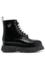 Philipp Plein bottines Mid Flax Hexagon 55 mm - Noir