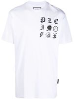 Philipp Plein t-shirt à logo Gothic Plein imprimé - Blanc