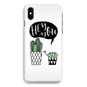 Hey you cactus: iPhone X Volledig Geprint Hoesje