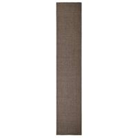 vidaXL Sisalmat voor krabpaal 66x350 cm bruin, sisal tapijt, krabmat, natuurlijk sisal tapijt, kattenkrabmat, sisal mat, sisal kattenkrabmat