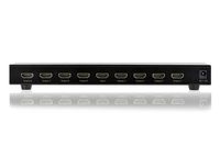 Digitus DS-43302 8 poorten HDMI-splitter Met metalen behuizing, Ultra HD-geschikt, Met aluminium behuizing, LED-weergave 1920 x 1200 Pixel Zwart - thumbnail