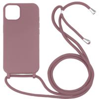 Samsung Galaxy S21 Ultra hoesje - Backcover - Koord - Softcase - Flexibel - TPU - Oudroze - thumbnail