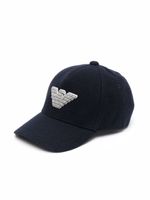 Emporio Armani Kids casquette à patch logo - Bleu - thumbnail