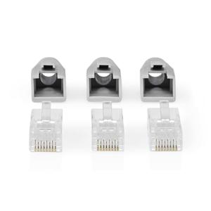 RJ45-Connector | RJ45 Pass Through | Stevig/Gesnoerd UTP CAT6 | Recht | Verguld | 10 Stuks | PVC | G