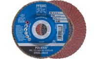 PFERD 67706115 PFC 115 A 60 SG STEELOX Lamellenschijf Diameter 115 mm Boordiameter 22.23 mm RVS, Staal 10 stuk(s)