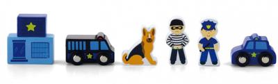 Viga Toys speelfiguren politie 6 delig Viga Toys speelfiguren politie 6 delig