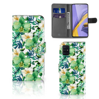 Samsung Galaxy A51 Hoesje Orchidee Groen - thumbnail