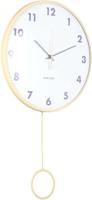 Wandklok Cheeky Dome Pendulum Zacht Geel