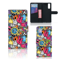 OPPO Find X2 Wallet Case met Pasjes Punk Rock