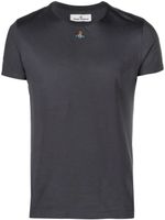 Vivienne Westwood t-shirt en coton à logo Orb brodé - Gris