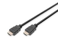 DIGITUS HDMI Premium High Speed aansluitkabel, type A - HDMI 2.0-3.0m - met Ethernetkanaal - Ultra HD 4k/60Hz - compatibel met TV/beamer/monitor - vergulde contacten - zwart