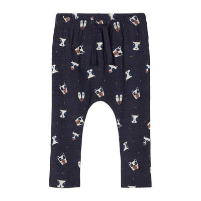 NAME IT BABY baby broek NBMSOREN met biologisch katoen donkerblauw/ecru/bruin NAME IT BABY baby broek NBMSOREN met biologisch katoen donkerblauw/ecru/bruin