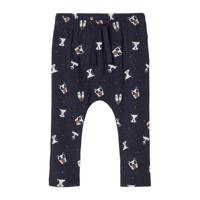 NAME IT BABY baby broek NBMSOREN met biologisch katoen donkerblauw/ecru/bruin