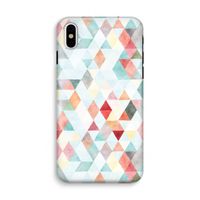 Gekleurde driehoekjes pastel: iPhone XS Tough Case