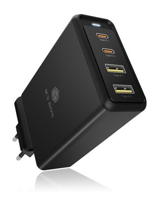RaidSonic IB-PS104-PD 4 Port 100W USB 3.0 Netzteil