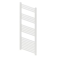 Designradiator Boss & Wessing Vertico Multirail 120x40 cm Wit Zij-Onderaansluiting Boss & Wessing